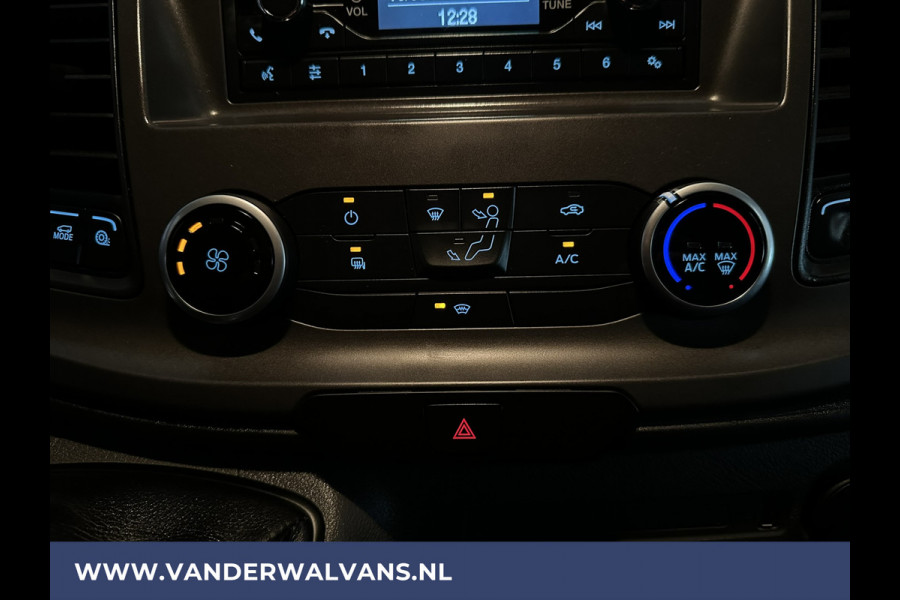 Ford Transit Custom 2.0 TDCI 130pk L2H1 Euro6 Airco | Cruisecontrol | Verwarmde voorruit Parkeersensoren, Bijrijdersbank, 2800kg trekvermogen