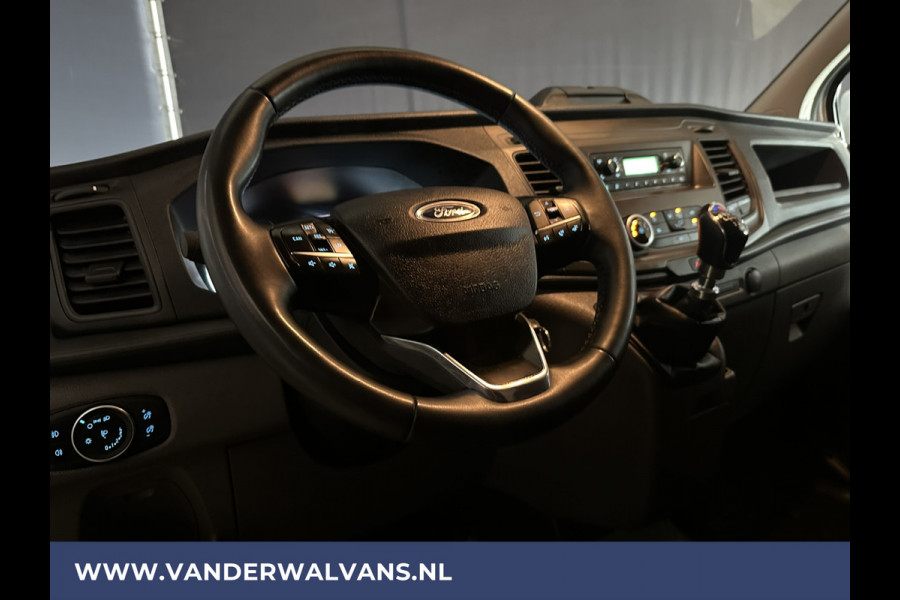 Ford Transit Custom 2.0 TDCI 130pk L2H1 Euro6 Airco | Cruisecontrol | Verwarmde voorruit Parkeersensoren, Bijrijdersbank, 2800kg trekvermogen