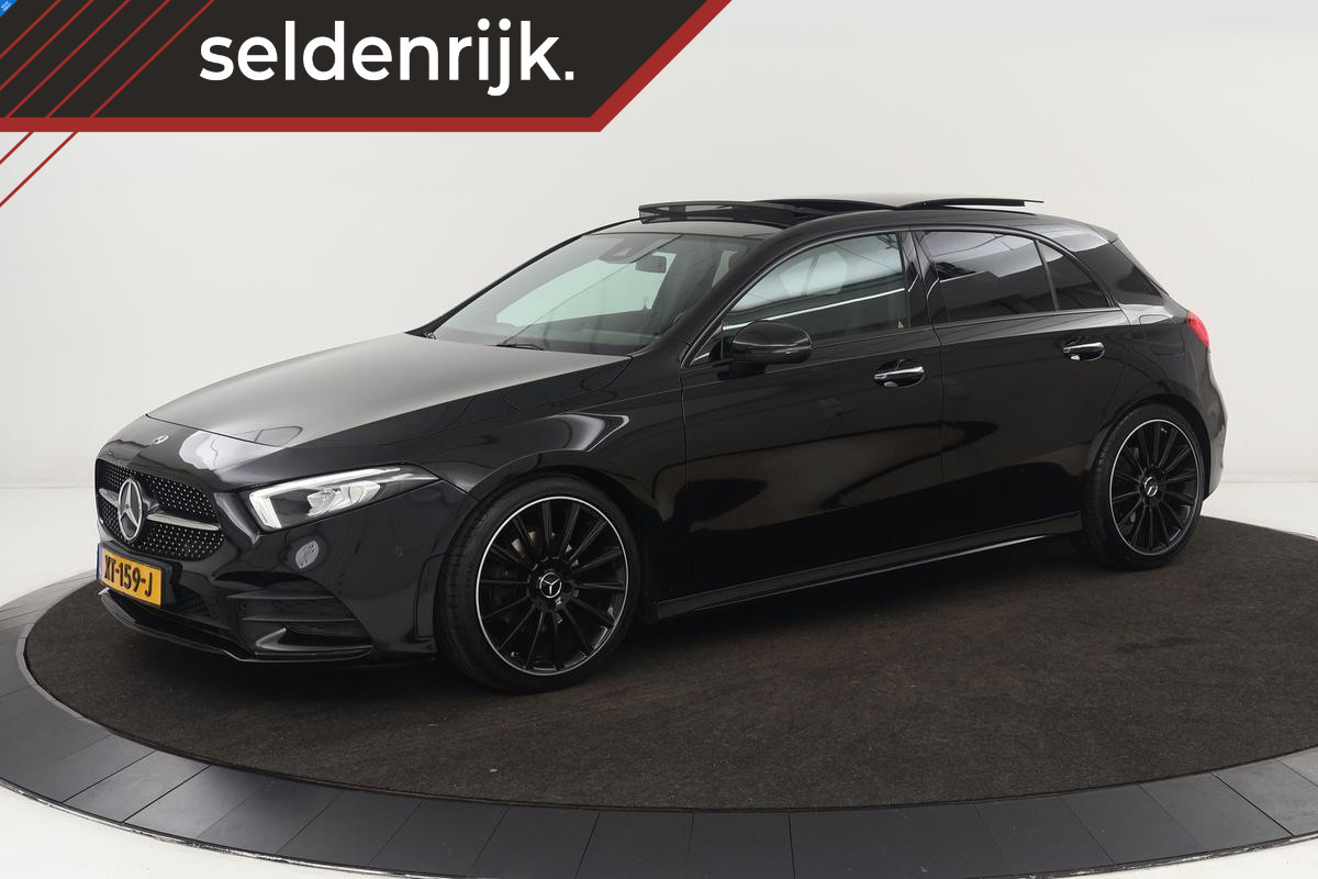 Mercedes-Benz A-Klasse 200 AMG | Panoramadak | Carplay | Stoelverwarming | Keyless | Leder/Alcantara | Camera | Sfeerverlichting | Widescreen | Full LED