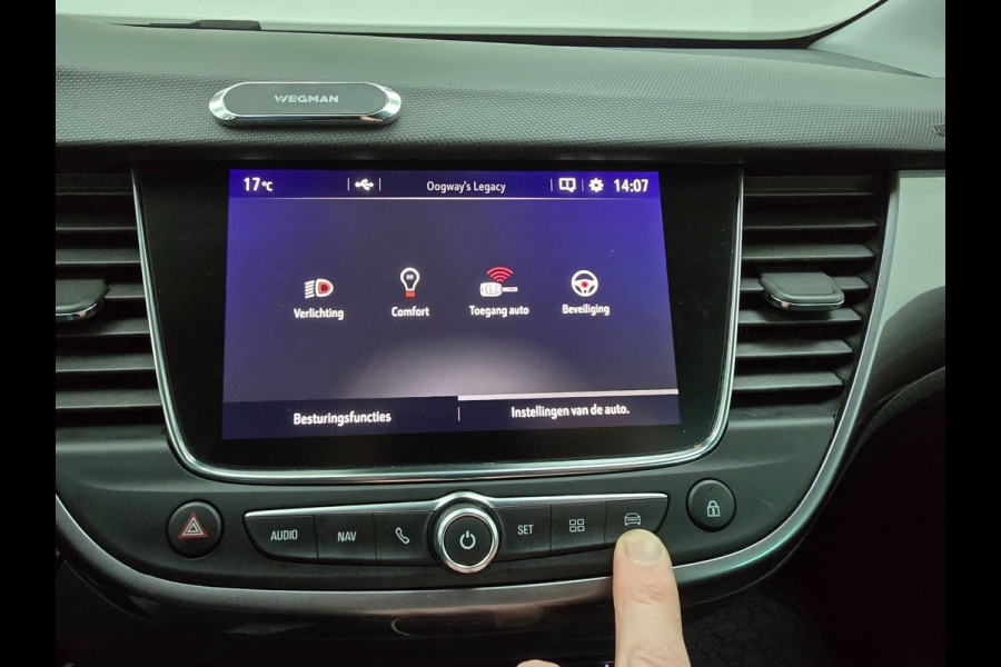 Opel Crossland X Occasion 1.2 Turbo Online Edition met parkeercamera en carplay | Tweedehands Opel Crossland X grijs | Pdc | Navi