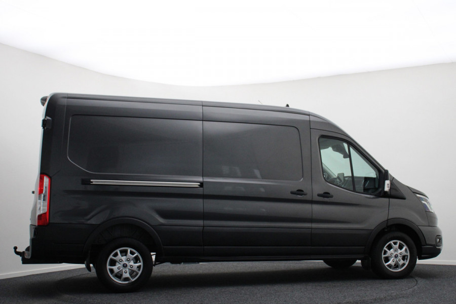 Ford Transit 350 2.0 TDCI L3H2 Limited 3-Zits, Airco, Camera, Cruise, Apple Carplay, Verwarmde Ruit, Trekhaak, 16''