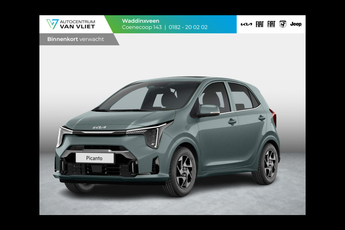 Kia Picanto 1.0 DPI DynamicPlusLine | MY25 | Navi | Airco | Cruise | Camera | 14" | BSM | LED | Priv. glass | Apple Carplay | Private Lease € 324,-