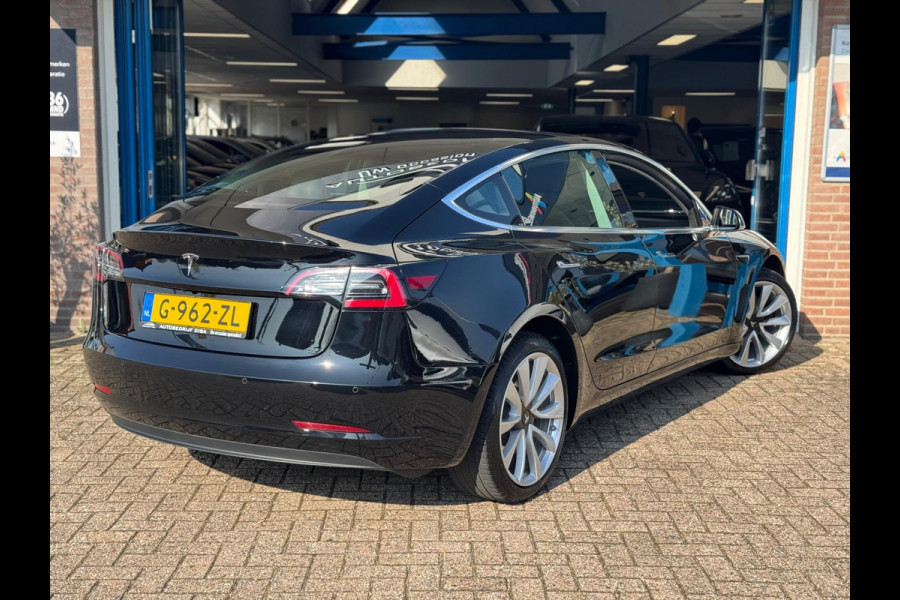 Tesla Model 3 Long Range AWD 75 kWh 2019 ZWART NAVI LM NAP