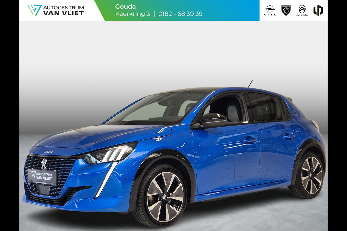 Peugeot e-208 EV GT 350 50 kWh | Achteruitrijcamera | Navigatie | Stoelverwarming | Panoramadak | Keyless Entry | Apple Carplay/Android Auto |