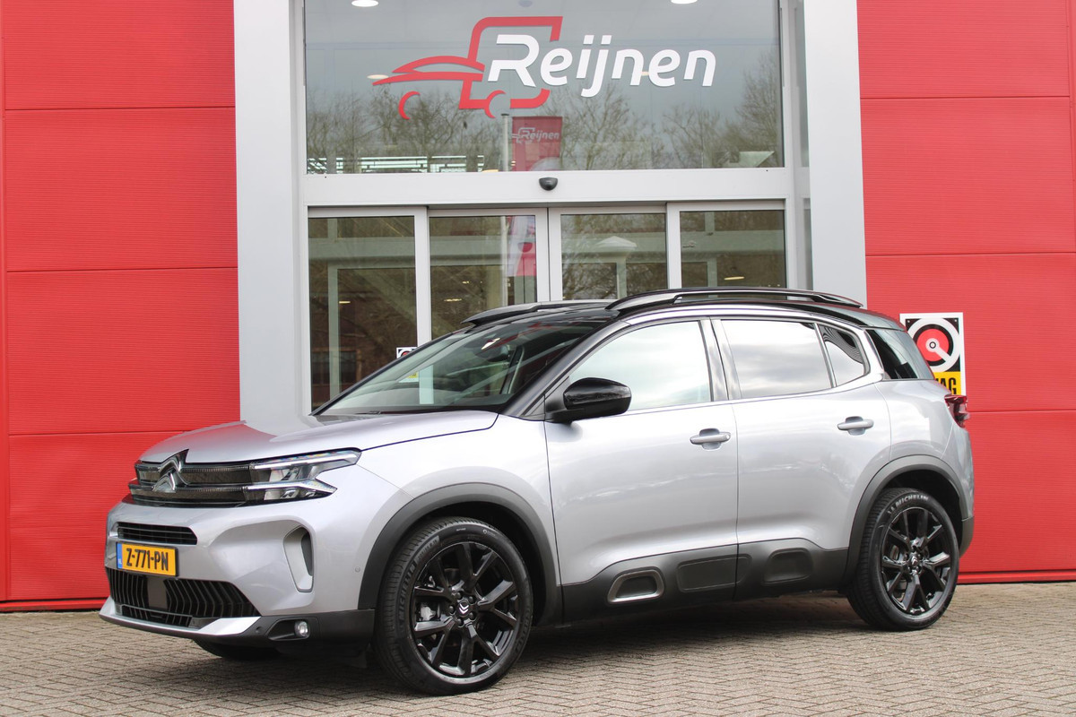 Citroën C5 Aircross 1.2 136PK AUTOMAAT Hybrid ë-SERIES | ELEKTRISCH BEDIENBARE BESTUURDERSSTOEL | APPLE CARPLAY/ANDROID AUTO | NAVIGATIE | FULL LED KOPLAMPEN | CLIMATE CONTROL | DAB+ RADIO | 19" LICHTMETALEN VELGEN | KEYLESS ENTRY/START | DODEHOEK DETECTIE | ADAPTIVE CRUISE CONTROL | STOEL VERWARMING | ACHTERUITRIJ CAMERA | PARKEERSENSOREN VOOR EN ACHTER |