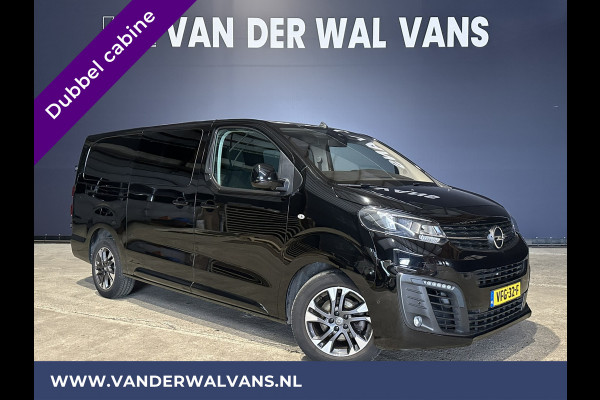 Opel Vivaro 2.0 CDTI 150pk L3H1 Dubbele Cabine Euro6 Airco | Camera | Navigatie | 5-zits | 2500kg Trekhaak Apple Carplay, Android Auto, Cruisecontrol, LM Velgen, Parkeersensoren