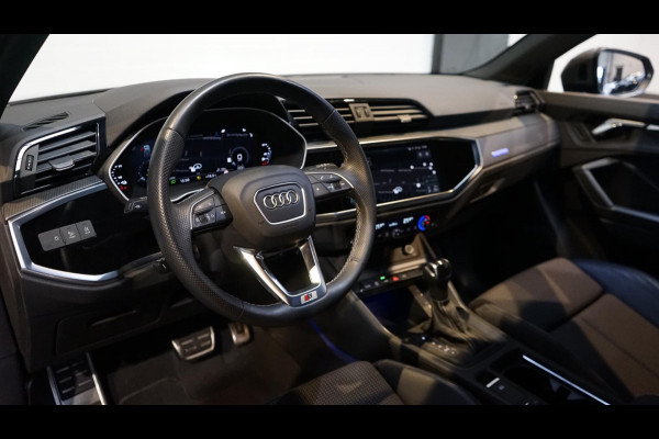 Audi Q3 45 TFSI e 3x S-Line BLACK OPTIK AUTOMAAT-AMBIANCE-CAMERA-DAB-DRIVE SELECT-KEYLESS-HALF LEDER-MATRIX-TREKHAAK