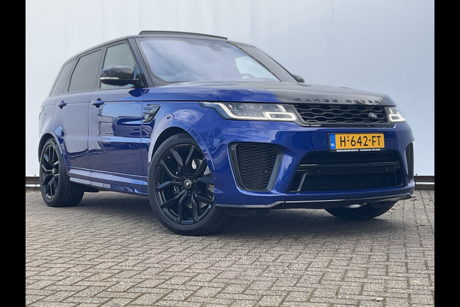 Land Rover Range Rover Sport 5.0 V8 576pk SC SVR Carbon-edition 242k Pano Meridian Trekhaak Tanzaniet