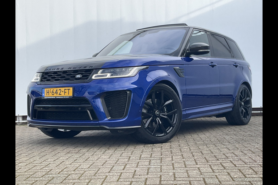 Land Rover Range Rover Sport 5.0 V8 576pk SC SVR Carbon-edition 242k Pano Meridian Trekhaak Tanzaniet