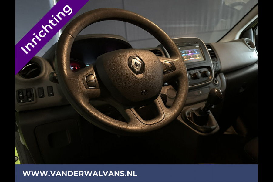 Renault Trafic 1.6 dCi L1H1 inrichting Euro6 Airco | Navigatie | Trekhaak | Cruisecontrol | parkeersensoren, Bijrijdersbank