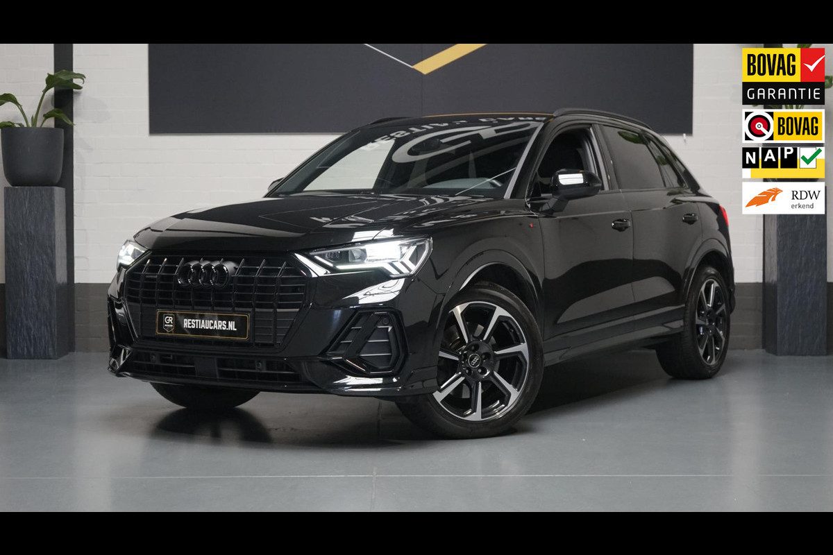 Audi Q3 40 TFSI Quattro 3x S-Line AUTOMAAT-BLACK OPTIK-ACC-AMBIANCE-CAMERA-DAB-DRIVE SELECT-KEYLESS-LEDER-MATRIX-VIRTUEEL-TREKHAAK