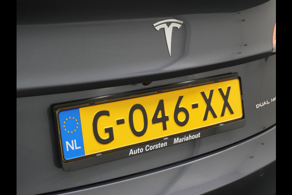 Tesla Model 3 Long Range 75kWh 2020 463PK 19" Mistl. Full-Self-Driving-Computer 3 Telefoon-Sleutel Premium Audio 4wd Lmv AutoPilot Panoramadak Stoel en achterbank verwarming Keyless Electr.Stoelen+Memory+Easy-Entry WiFi Origineel Nederlandse auto Grootste accu, Tot 16,5kwh thuis laden. Accu garantie tot 13-01-2028 / 192.000km