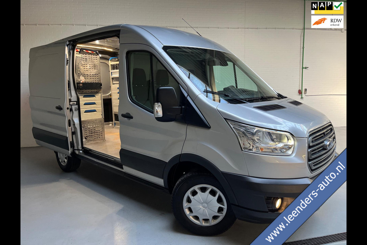 Ford Transit Automaat Servicewagen 350 2.0 TDCI 131PK euro6 L2H2 3Persoons Trend, Sortimo werkplaats inrichting, RIJKLAARPRIJS