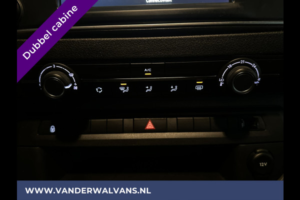 Opel Vivaro 2.0 CDTI 150pk L3H1 Dubbele Cabine Euro6 Airco | Camera | Navigatie | 5-zits | 2500kg Trekhaak Apple Carplay, Android Auto, Cruisecontrol, LM Velgen, Parkeersensoren