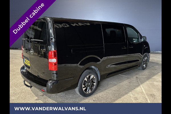 Opel Vivaro 2.0 CDTI 150pk L3H1 Dubbele Cabine Euro6 Airco | Camera | Navigatie | 5-zits | 2500kg Trekhaak Apple Carplay, Android Auto, Cruisecontrol, LM Velgen, Parkeersensoren