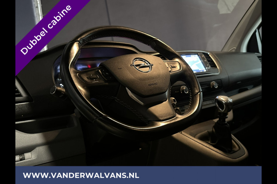 Opel Vivaro 2.0 CDTI 150pk L3H1 Dubbele Cabine Euro6 Airco | Camera | Navigatie | 5-zits | 2500kg Trekhaak Apple Carplay, Android Auto, Cruisecontrol, LM Velgen, Parkeersensoren