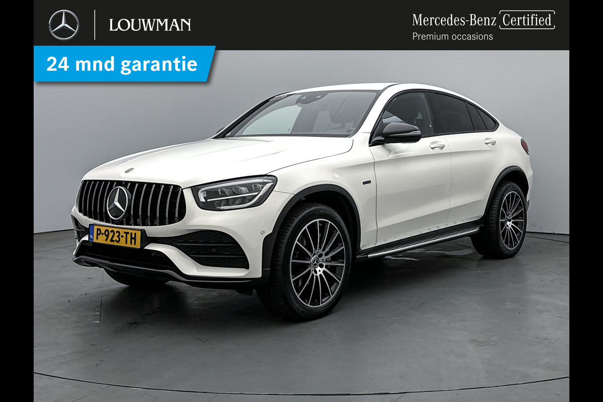 Mercedes-Benz GLC Coupé 300 e 4MATIC Business Solution AMG | Achteruirijcamera | Multispaaks | Navigatie | Nightpaklket | Treeplanken | Inclusief 24 maanden MB Certified garantie voor Europa.