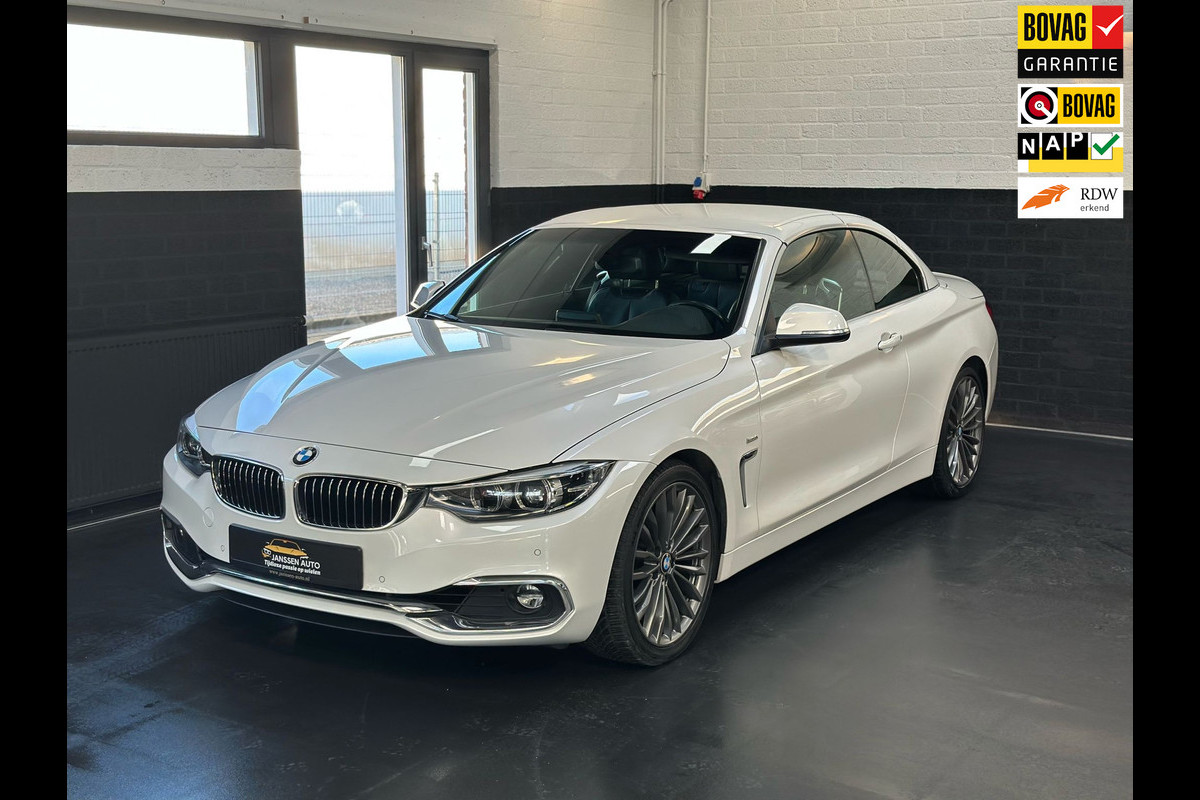 BMW 4 Serie Cabrio 420i High Executive Luxury Line, parelmoer, Memory, Airscarf, Stoelverwarming, Led