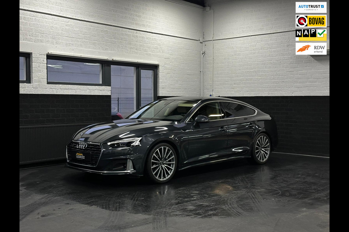 Audi A5 Sportback 40 TFSI quattro Pro Line, Led, Camera, Sportinterieur, Trekhaak, volle auto