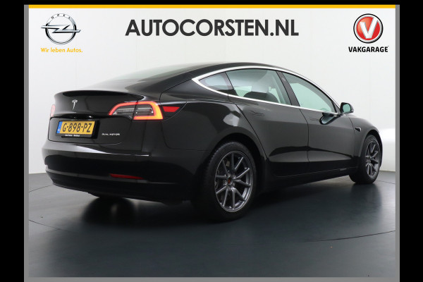 Tesla Model 3 Long Range 75kWh 463PK Lmv-18" Telefoon-Sleutel Premium Audio 4wd AutoPilot Panoramadak Camera's Leder Adaptive-CruiseControl-St Stoel en achterbank verwarming Keyless Electr.Stoelen+Memory+Easy-Entry WiFi Origineel Nederlandse auto Grootste accu, Tot 16,5kwh thuis laden. Accu garantie 10-12-2027 / 192.000km