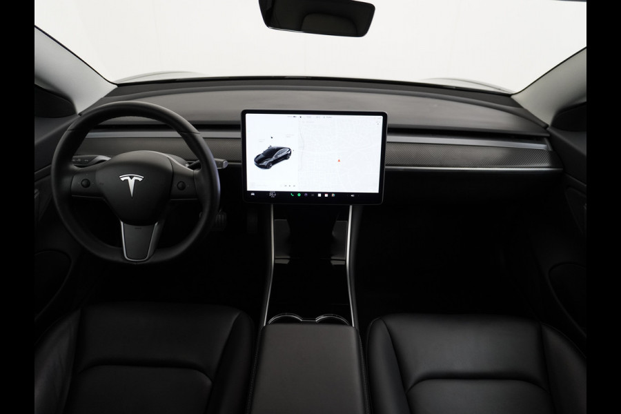 Tesla Model 3 Long Range 75kWh 463PK Lmv-18" Telefoon-Sleutel Premium Audio 4wd AutoPilot Panoramadak Camera's Leder Adaptive-CruiseControl-St Stoel en achterbank verwarming Keyless Electr.Stoelen+Memory+Easy-Entry WiFi Origineel Nederlandse auto Grootste accu, Tot 16,5kwh thuis laden. Accu garantie 10-12-2027 / 192.000km