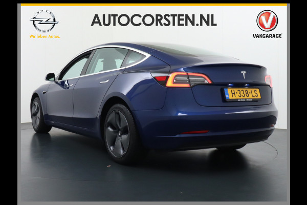 Tesla Model 3 SR+ 60kWh 325PK FSD-3 Computer AutoPilot Leder PanoDak Adaptive-Cruise Lmv 18" Camera's Elektr.-Stuur+Stoelen+Spiegels+Geheugen+ Navi LED Comfortstoelen ACC DAB Voorverwarmen interieur via App Keyless via Telefoonsleutel One-Pedal-Drive Origineel Nederlandse auto tot 11kw laden thuis! Garantie Accu tot  01-05-2028 max 160.000km 1.584kg licht!