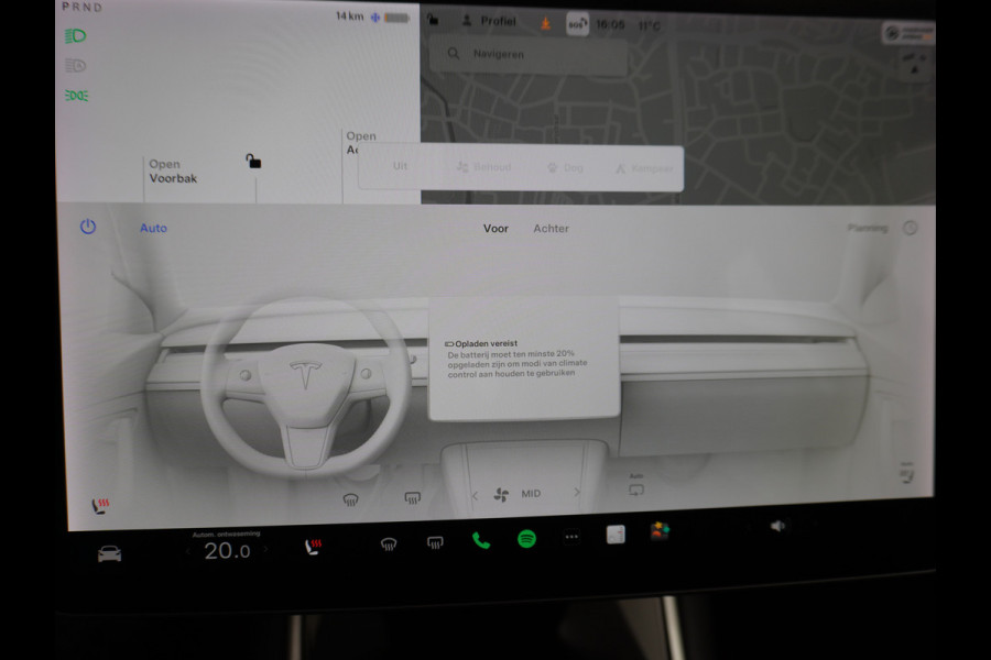 Tesla Model 3 SR+ 60kWh 325PK 18" Leder Interieur FSD-3 Computer AutoPilot PanoDak Adaptive Cruise Camera's Elektr.-Stuur+Stoelen+Spiegels+Geh Navigatiesysteem Led Comfortstoelen ACC DAB Voorverwarmen interieur via App Keyless via Telefoonsleutel One-Pedal-Drive Origineel Nederlandse auto tot 11kw laden thuis ! Garantie Accu en motor tot 16-12-2027 max 160.000km