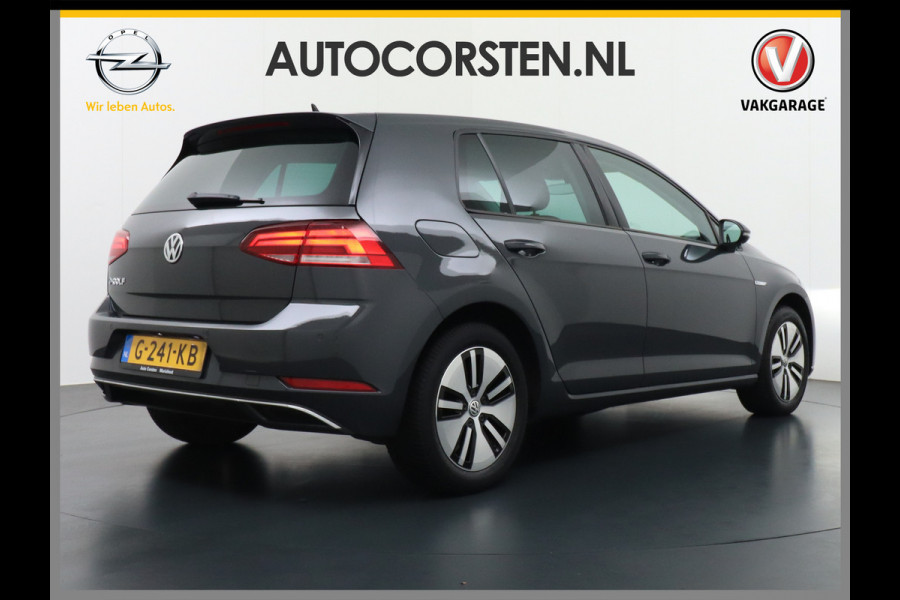 Volkswagen e-Golf AUT. Adaptive Cruise Apple Carplay Android Navi Climatronic Pdc Led Regen-Lichtsensor 36kWh Privacy Glas Bluetooth Spiegelpakket Car-Net App-Connect Wifi E-DITION 1e Eigenaar