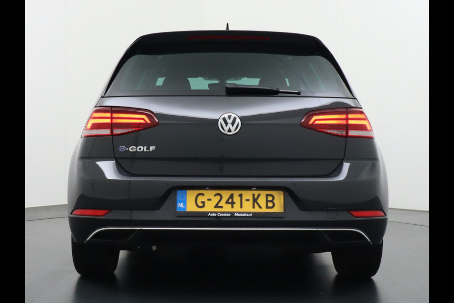 Volkswagen e-Golf AUT. Adaptive Cruise Apple Carplay Android Navi Climatronic Pdc Led Regen-Lichtsensor 36kWh Privacy Glas Bluetooth Spiegelpakket Car-Net App-Connect Wifi E-DITION 1e Eigenaar