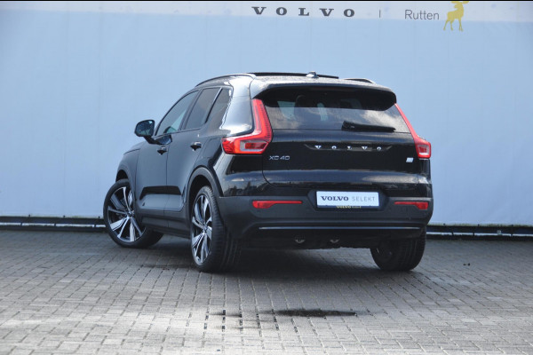 Volvo XC40 P8 408PK Automaat AWD R-Design / Adaptieve cruise control / BLIS / Panoramadak / 20"Velgen / Apple carplay / Parkeersensoren met 360 camera / Leder met alcantara bekleding / stoel - en stuurverwarming / warmtepomp