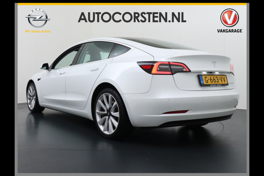 Tesla Model 3 Long Range 75kWh 463PK 19" FSD-Full Self Driving Computer-3 Premium Audio 4wd AutoPilot Panoramadak Camera's Leer Adaptive-Cruis Stoel en achterbank verwarming Electr.Stoelen+Memory+Easy-Entry WiFi Orig. NLse auto Grootste accu Tot 16,5kwh thuis laden. Accu-Garantie tot 18-12-2027 max 192.000km