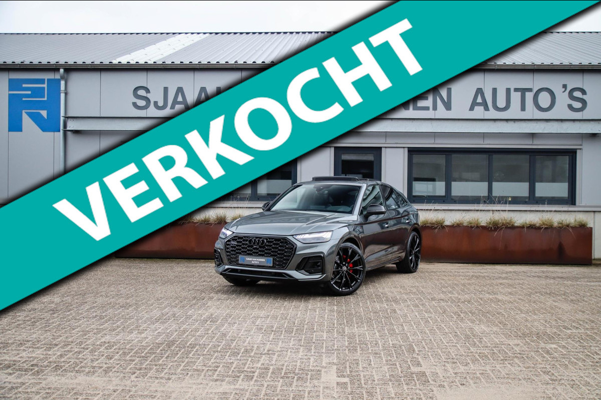 Audi Q5 Sportback 55TFSI e Quattro Competition S Edition S-Line 367pk Automaat Panoramadak|Virtual Cockpit|Luchtvering|Kuipstoelen