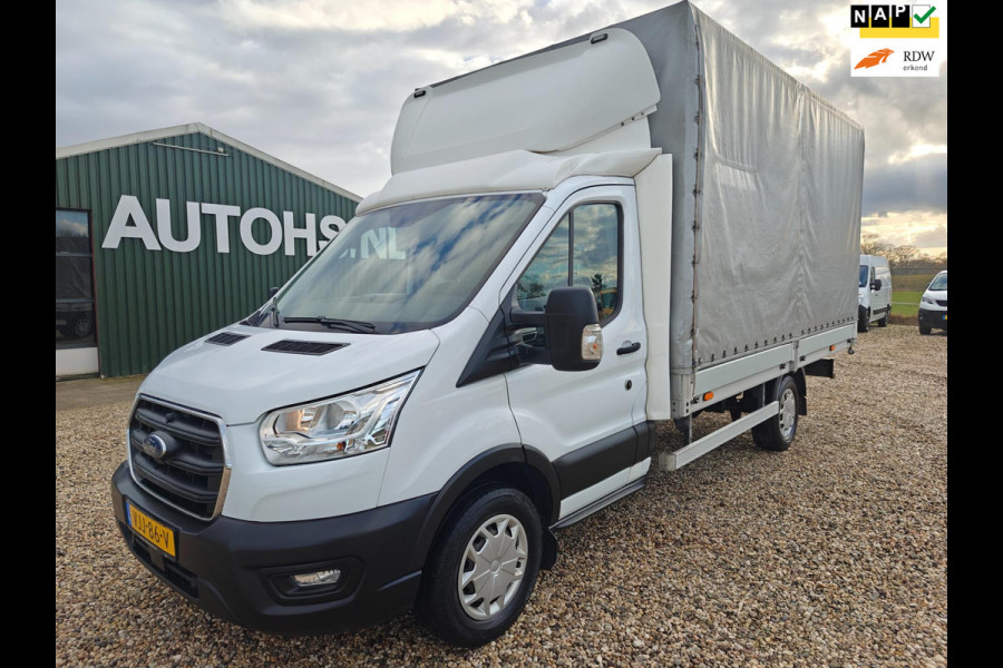 Ford Transit 350 2.0 TDCI L4H1, Pick up met huif , Lengte bak 4.23 m , 1e Eig. Apk Jan. 2026