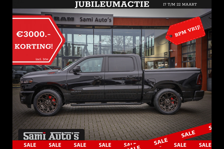 Dodge Ram GEEN MEERPRIJS | 2025 | 6 PERSOONS | HURRICANE 420PK 636 Nm | PRIJS MET LPG EN GARANTIE | DUBBELE CABINE | PICK UP | 5 PERSOONS | DC | GRIJSKENTEKEN | VOORAAD 2217- 2911 | TOP DEAL ! PRIJS ZO ALS OP DE FOTO !!!