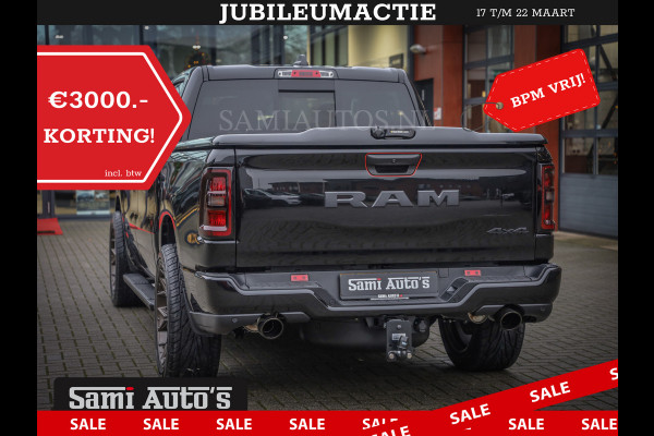 Dodge Ram GEEN MEERPRIJS | 2025 | 6 PERSOONS | HURRICANE 420PK 636 Nm | PRIJS MET LPG EN GARANTIE | DUBBELE CABINE | PICK UP | 5 PERSOONS | DC | GRIJSKENTEKEN | VOORAAD 2217- 2911 | TOP DEAL ! PRIJS ZO ALS OP DE FOTO !!!