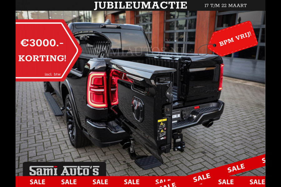 Dodge Ram 1500 LIMITED DE MEEST LUXUEUZE PICK UP HIGH OUTPUT H.O 540PK 706 Nm 2025 | XB9 | MASSAGE | BOM VOL | CREW CAB | DUBBELE CABINE | GRIJSKENTEKEN | VOORRAAD NR 2300 - 7689