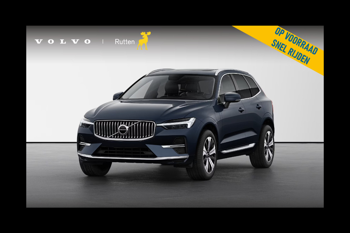 Volvo XC60 T6 350PK Long Range AWD Essential Bright Google Infotainment / Panoramisch schuif-kanteldak / Cruise control / Lederen bekleding / Parkeersensoren voor- en achterzijde / 19" lichtmetalen velgen /