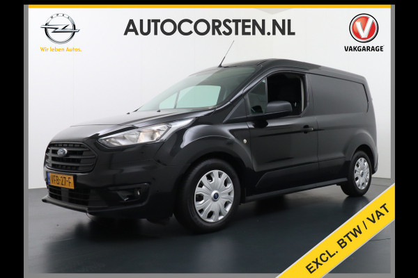 Ford Transit Connect ** Gereserveerd ** 1.5Tdci 75PK Eco Blue Trend 3 Persoons Trekhaak Airco Cruise Control Verw.Voor.Ruit Bluetooth Schuifdeur Achterdeuren Betonplex vloer Wandbetimmering 1e Eigenaar Euro 6