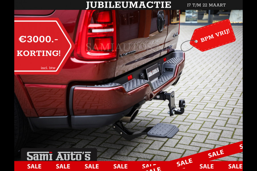 Dodge Ram 1500 LIMITED NIGHT 540PK 706 Nm 2025 | HIGH OUTPUT | XB9 | MASSAGE | BOM VOL | CREW CAB | DUBBELE CABINE | GRIJSKENTEKEN | DE MEEST LUXUEUZE en BEGEERDE Pick-up | VOORRAAD NR 2301 - 7424