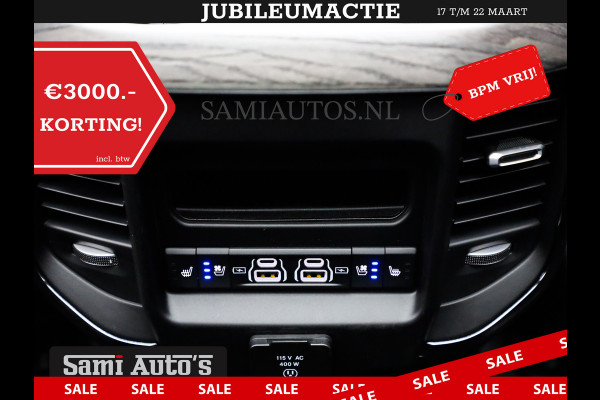 Dodge Ram 1500 LIMITED NIGHT 540PK 706 Nm 2025 | HIGH OUTPUT | XB9 | MASSAGE | BOM VOL | CREW CAB | DUBBELE CABINE | GRIJSKENTEKEN | DE MEEST LUXUEUZE en BEGEERDE Pick-up | VOORRAAD NR 2301 - 7424