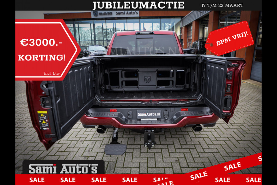 Dodge Ram 1500 LIMITED NIGHT 540PK 706 Nm 2025 | HIGH OUTPUT | XB9 | MASSAGE | BOM VOL | CREW CAB | DUBBELE CABINE | GRIJSKENTEKEN | DE MEEST LUXUEUZE en BEGEERDE Pick-up | VOORRAAD NR 2301 - 7424