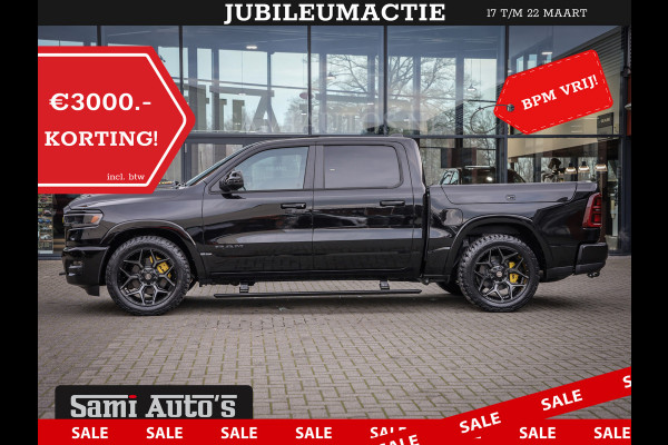 Dodge Ram 1500 DE MEEST LUXUEUZE PICK UP LIMITED NIGHT HIGH OUTPUT H.O 540PK 706 Nm 2025 | XB9 | MASSAGE | BOM VOL | CREW CAB | DUBBELE CABINE | GRIJSKENTEKEN | VOORRAAD NR 2353 - 5412