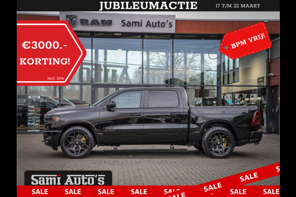 Dodge Ram 1500 DE MEEST LUXUEUZE PICK UP LIMITED NIGHT HIGH OUTPUT H.O 540PK 706 Nm 2025 | XB9 | MASSAGE | BOM VOL | CREW CAB | DUBBELE CABINE | GRIJSKENTEKEN | VOORRAAD NR 2353 - 5412