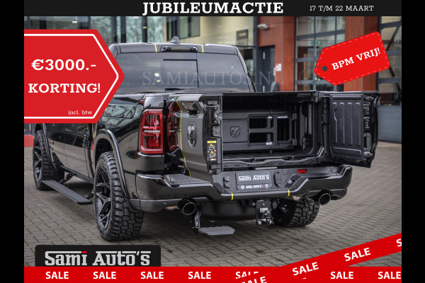 Dodge Ram 1500 DE MEEST LUXUEUZE PICK UP LIMITED NIGHT HIGH OUTPUT H.O 540PK 706 Nm 2025 | XB9 | MASSAGE | BOM VOL | CREW CAB | DUBBELE CABINE | GRIJSKENTEKEN | VOORRAAD NR 2353 - 5412