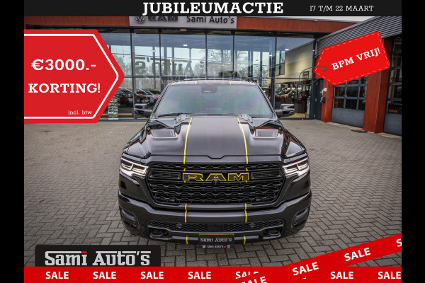 Dodge Ram 1500 DE MEEST LUXUEUZE PICK UP LIMITED NIGHT HIGH OUTPUT H.O 540PK 706 Nm 2025 | XB9 | MASSAGE | BOM VOL | CREW CAB | DUBBELE CABINE | GRIJSKENTEKEN | VOORRAAD NR 2353 - 5412