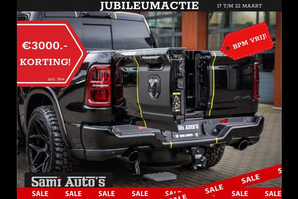 Dodge Ram 1500 DE MEEST LUXUEUZE PICK UP LIMITED NIGHT HIGH OUTPUT H.O 540PK 706 Nm 2025 | XB9 | MASSAGE | BOM VOL | CREW CAB | DUBBELE CABINE | GRIJSKENTEKEN | VOORRAAD NR 2353 - 5412