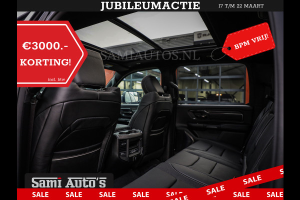 Dodge Ram 1500 DE MEEST LUXUEUZE PICK UP LIMITED NIGHT HIGH OUTPUT H.O 540PK 706 Nm 2025 | XB9 | MASSAGE | BOM VOL | CREW CAB | DUBBELE CABINE | GRIJSKENTEKEN | VOORRAAD NR 2353 - 5412