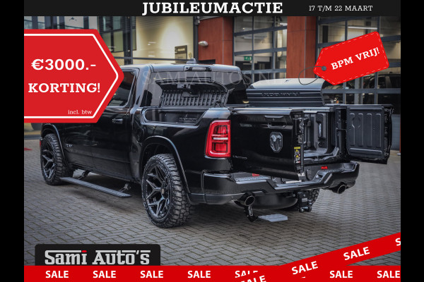 Dodge Ram 1500 LIMITED NIGHT DE MEEST LUXUEUZE PICK UP HIGH OUTPUT H.O 540PK 706 Nm 2025 | XB9 | MASSAGE | BOM VOL | CREW CAB | DUBBELE CABINE | GRIJSKENTEKEN | VOORRAAD NR 2293 - 7688