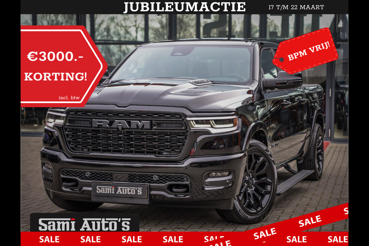 Dodge Ram 1500 LIMITED HIGH OUTPUT | 706 NM 540PK | RAM VOL | DEMO | DEZE RAM BESCHIKT OVER ALLE BESCHIKBARE OPTIES | DUBBELE CAINE | 5 PERSOONS | DC |