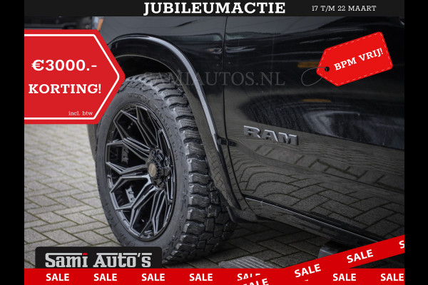 Dodge Ram PREMIUM | MAY 2025 BOM VOL | HEAD UP + 14.4 INCH SCHERM | LUCHTVERING | 420PK 636 Nm | PRIJS MET LPG EN COVER EN GARANTIE | DUBBELE CABINE | PICK UP | 5 PERSOONS | DC | GRIJSKENTEKEN | VOORRAAD NR 2288 - 4952